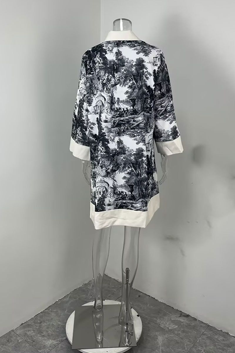Elegant dames overhemdjurk in losse inktstijl_voghion.com