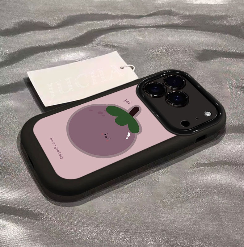 Kompatibel mit iPhone 17 Pro Max – Stoßfeste Silikonhülle mit Rundumschutz und Mangostan-Motiv_voghion.com