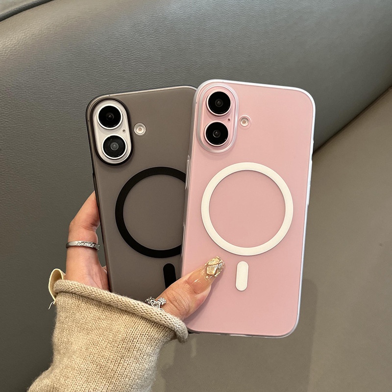 Passend für iPhone 16 Pro Max, neue ultradünne, matte, transparente magnetische Schutzhülle mit Magnetverschluss_voghion.com