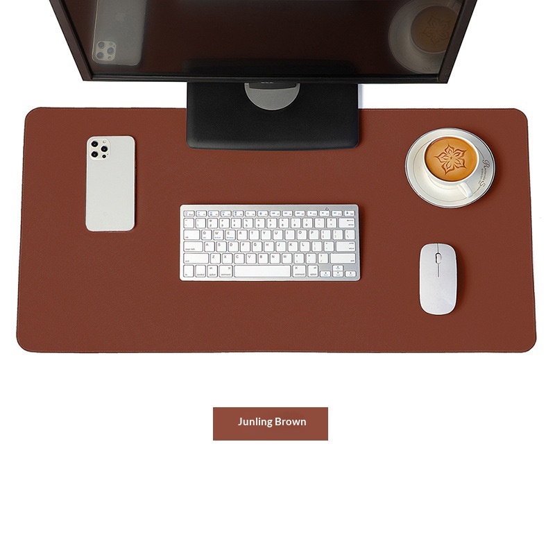 Double-sided Leather Desk Mat And Keyboard Mouse Pad For Office_voghion.com