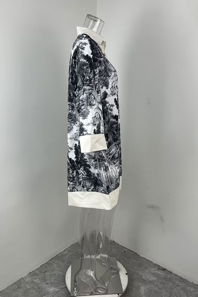 Elegant dames overhemdjurk in losse inktstijl_voghion.com