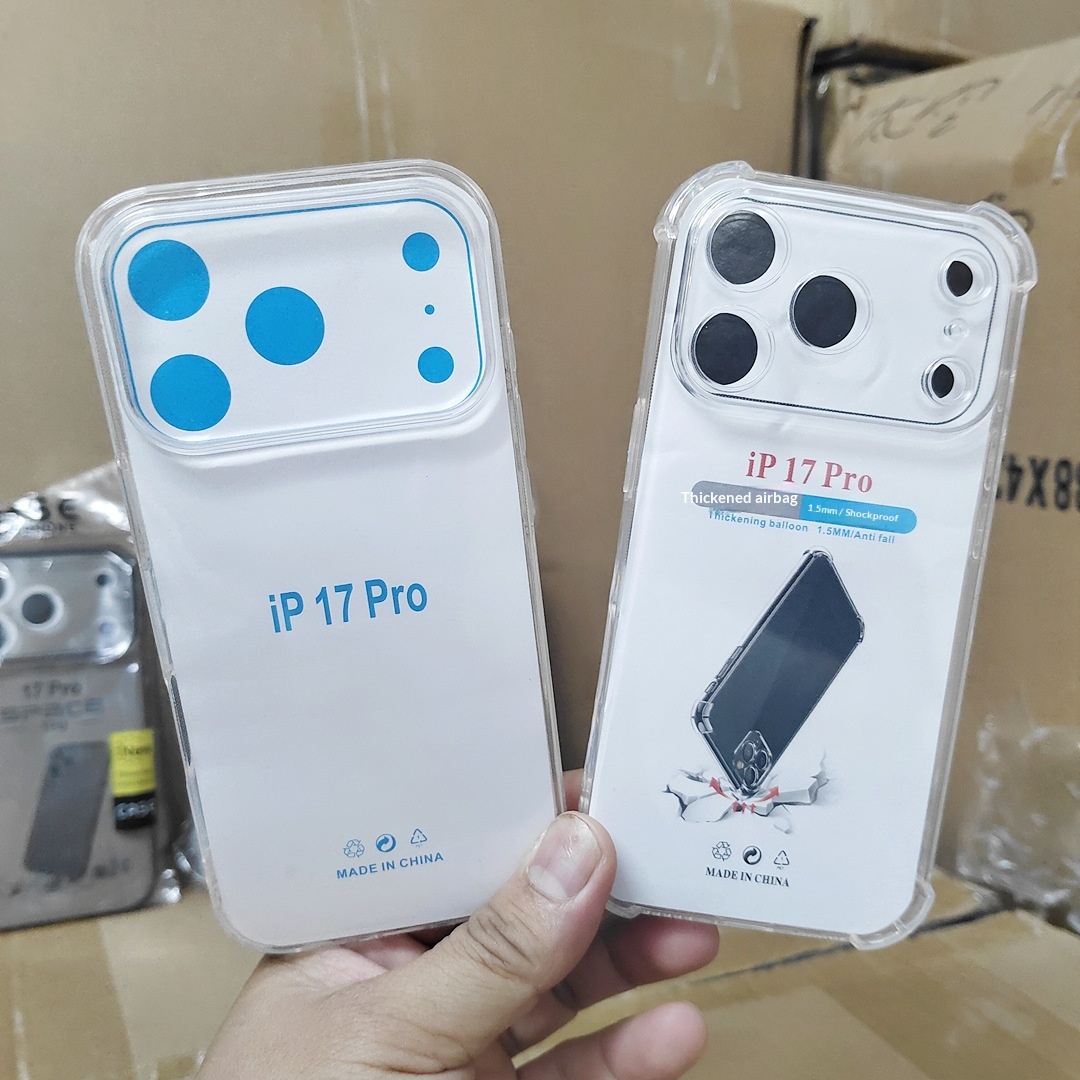 Adatto per IPHONE 17, custodia per telefono anti-caduta con fori precisi, anti-caduta a quattro angoli, bordo dritto trasparente_voghion.com