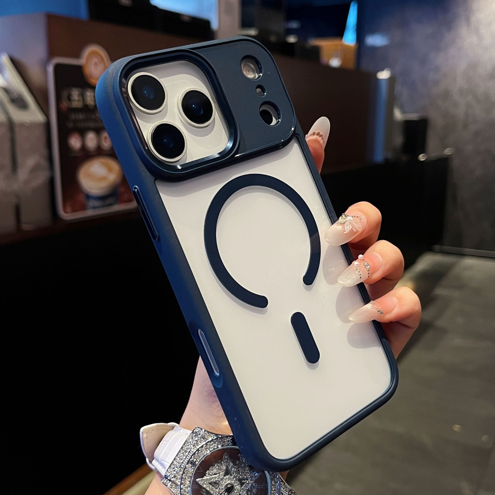 Capa magnética para iphone 17 pro e 17 pro max transparente_voghion.com