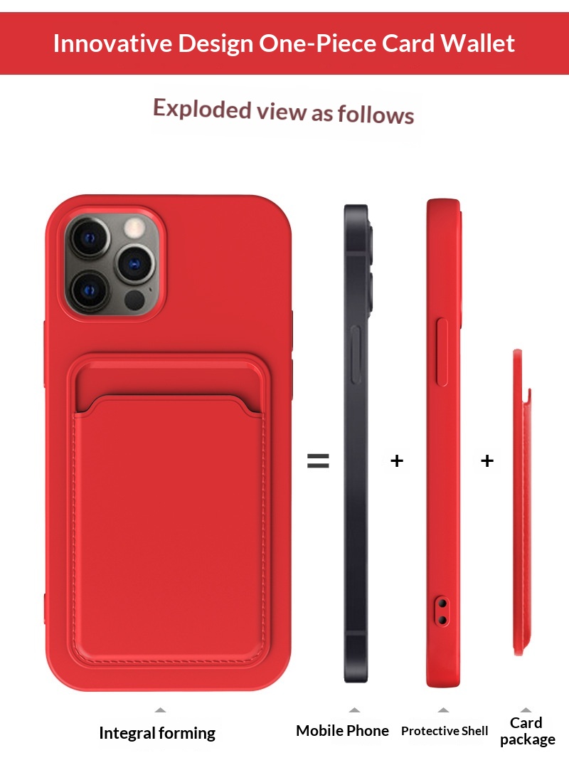 Iphone Case With Card Holder Liquid Silicone Full Coverage_voghion.com