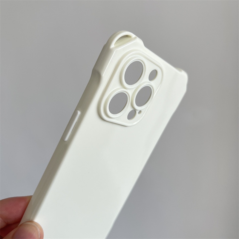 17 Large Four-Corner Cutout Case IPhone 16 Pro Max Compatible Solid Color Precision Hole Anti-Drop Phone Cover 15_voghion.com