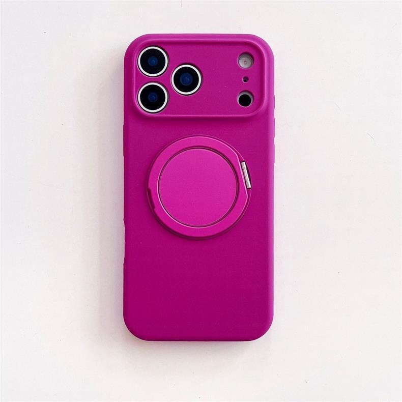 Neue drehbare Schutzhülle aus Flüssigsilikon für iPhone 16 und iPhone 17 mit magnetischen Tasten und vollständiger Abdeckung._voghion.com