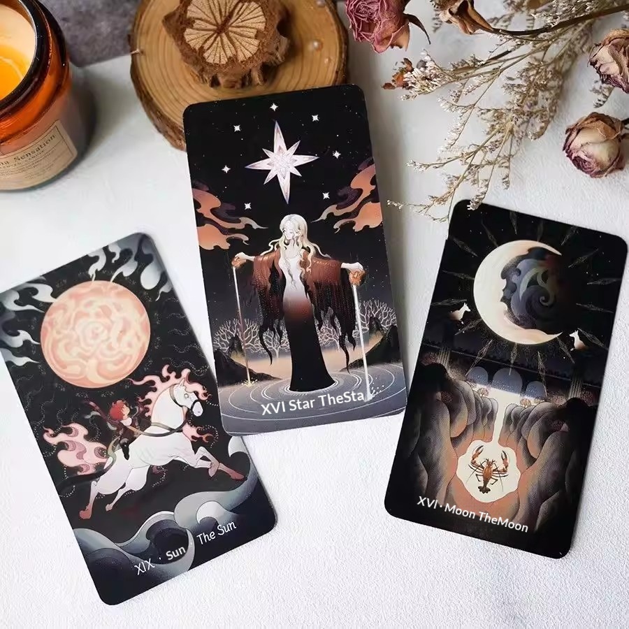 Jogo de cartas tarot globe trotter starry night clássico 78_voghion.com