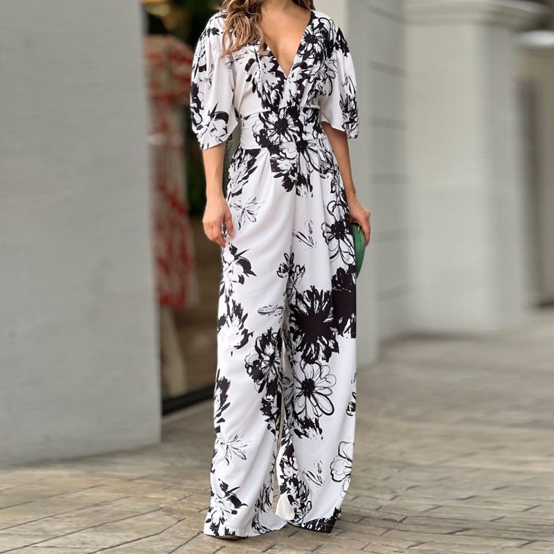 Coleção Primavera 2026: Moda feminina transfronteiriça europeia e americana, elegante, estampada, com mangas morcego e cintura alta._voghion.com
