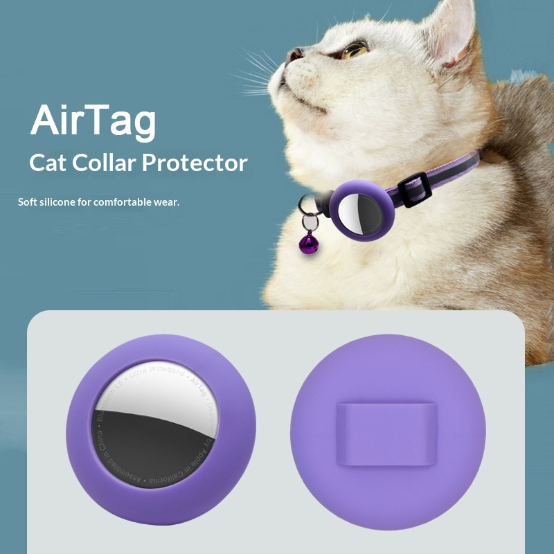 Compatible Tracker AirTag Anti-Lost Silicone Protective Case_voghion.com