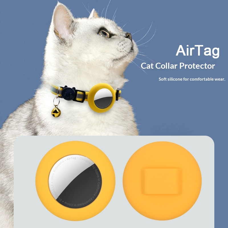 Compatible Tracker AirTag Anti-Lost Silicone Protective Case_voghion.com