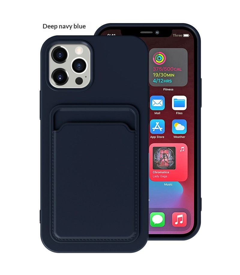Iphone Case With Card Holder Liquid Silicone Full Coverage_voghion.com