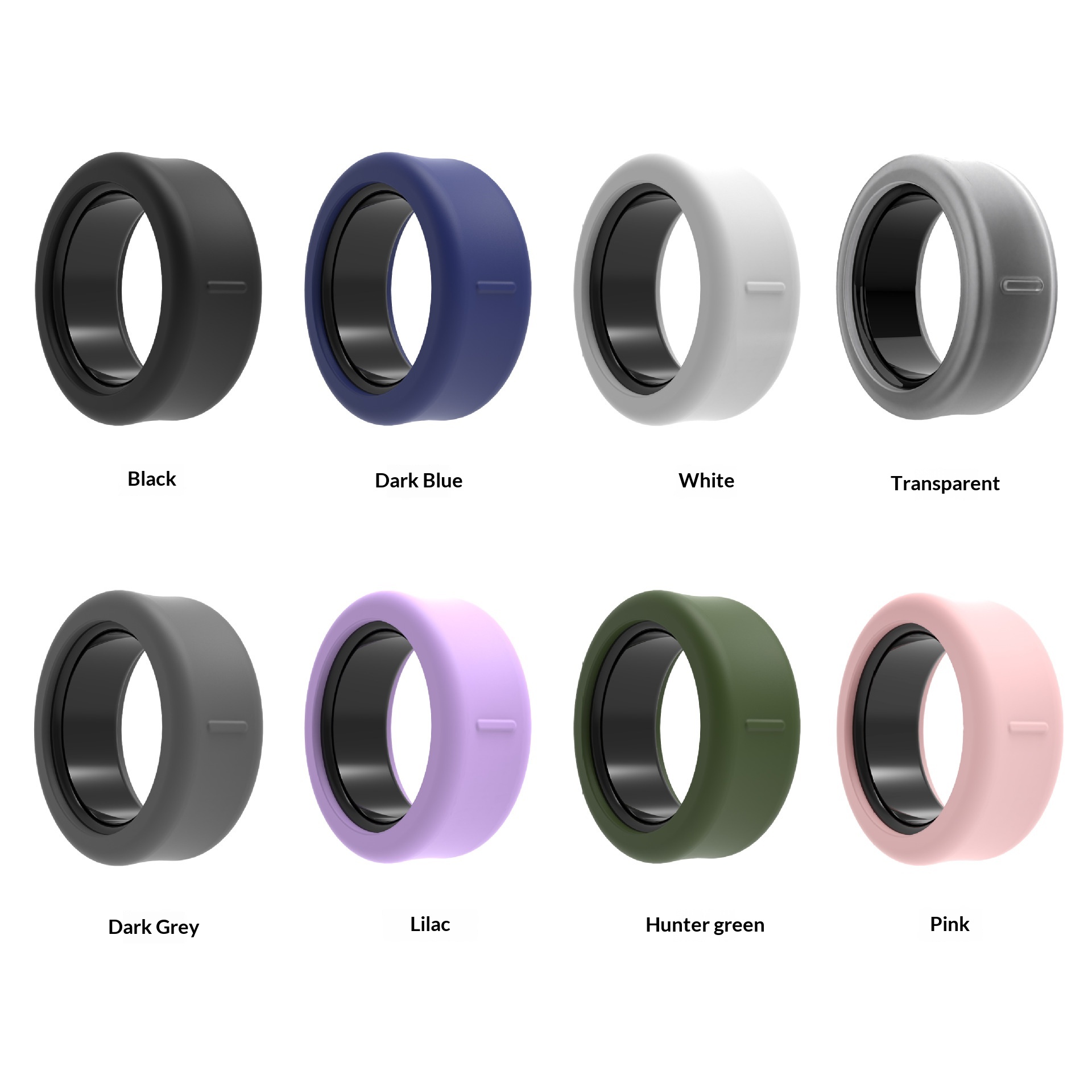 Samsung ile uyumlu, akıllı Galaxy yüzük şeklinde silikon koruyucu kılıf._voghion.com