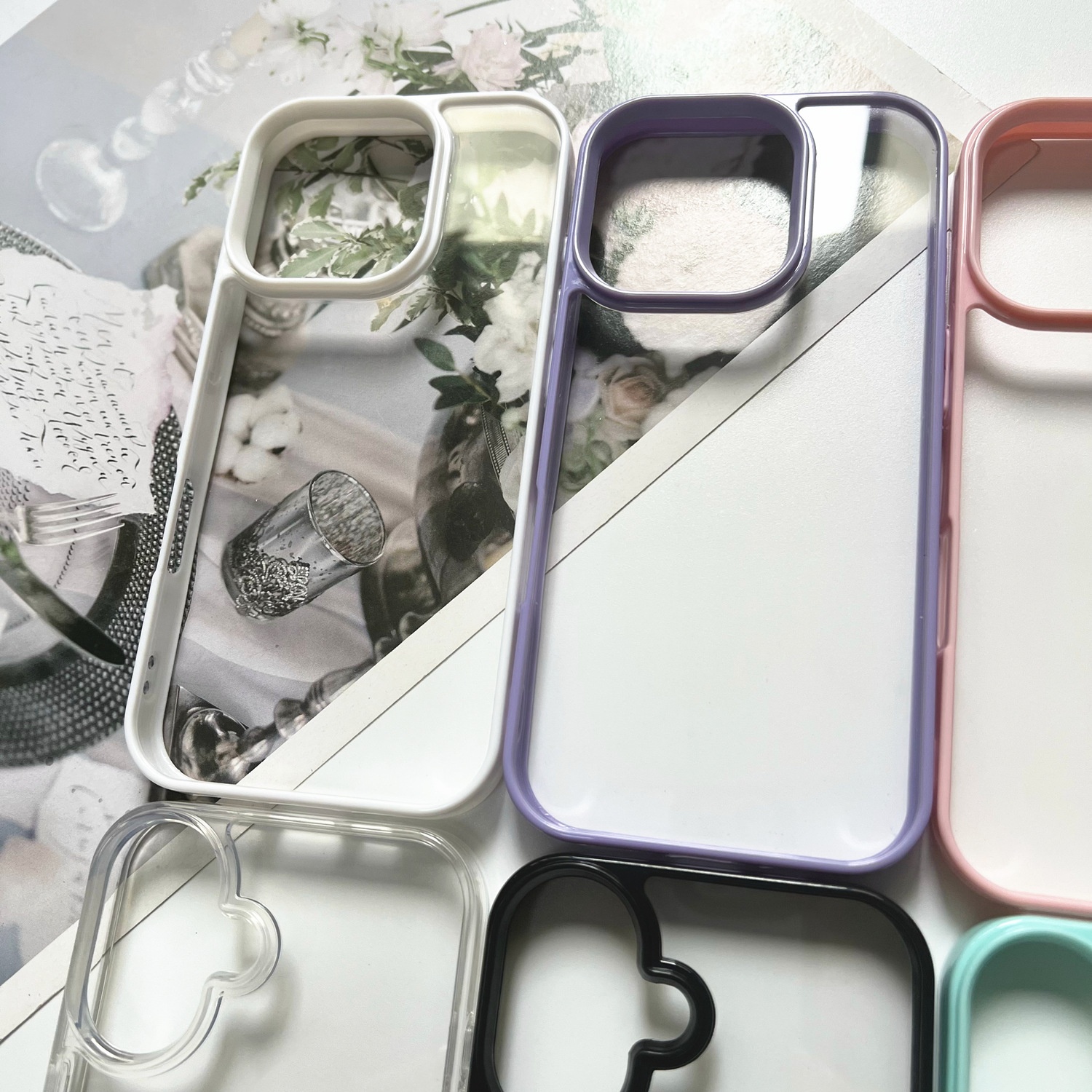 Coque de protection iphone au design macaron cream_voghion.com