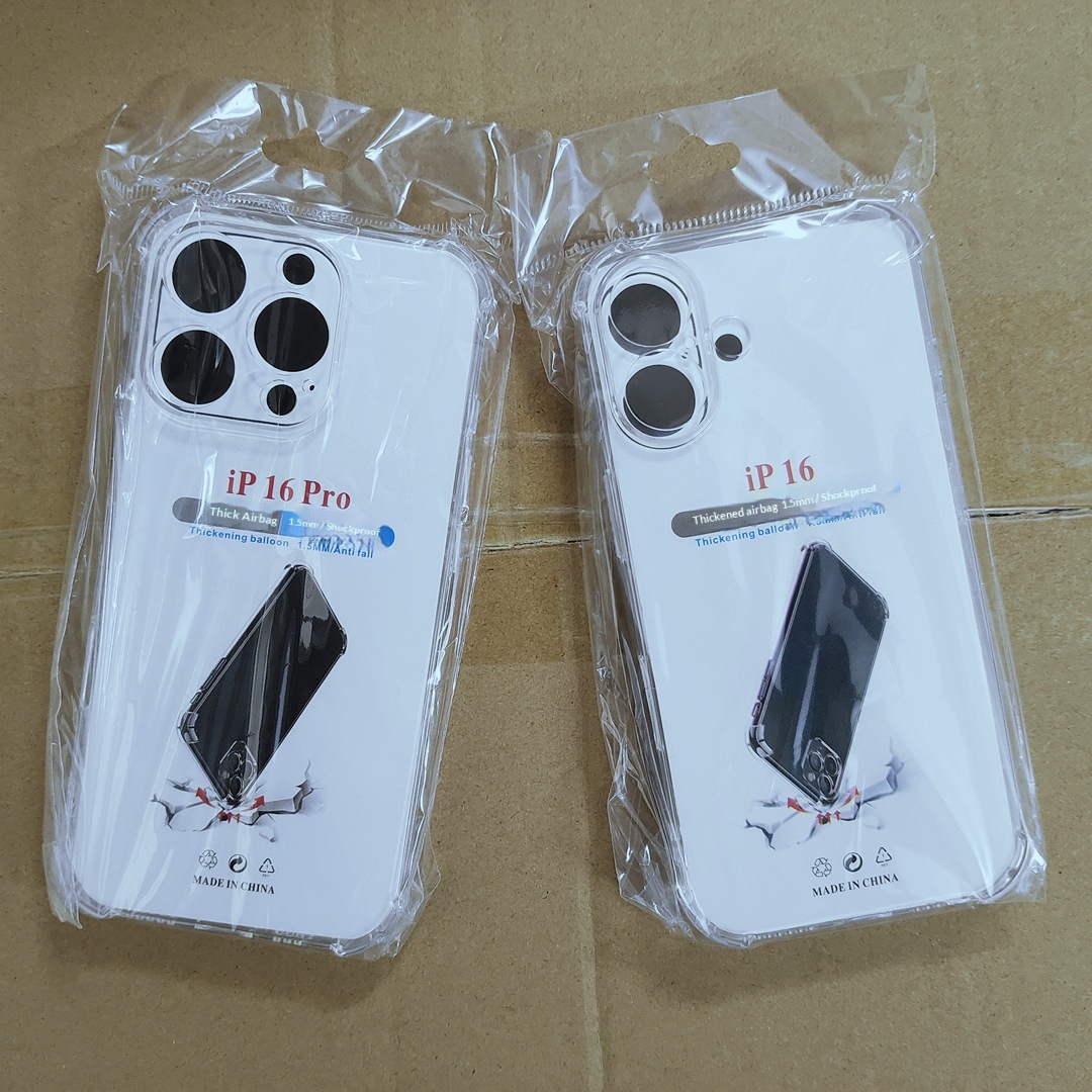 Adatto per IPHONE 17, custodia per telefono anti-caduta con fori precisi, anti-caduta a quattro angoli, bordo dritto trasparente_voghion.com