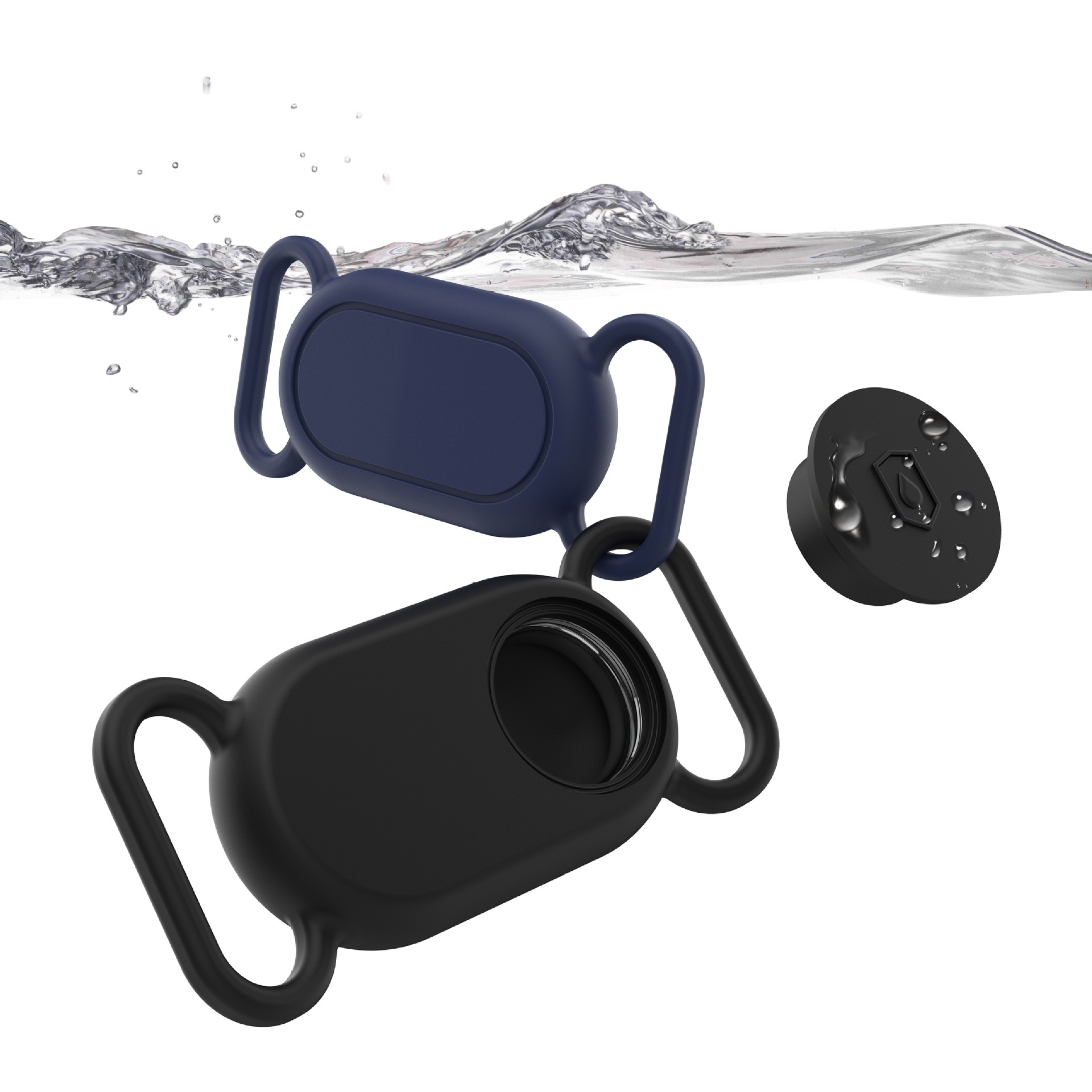 Custodia compatibile con Samsung SmartTag2, localizzatore GPS anti-smarrimento per collare per animali domestici, guscio protettivo in silicone a copertura totale._voghion.com