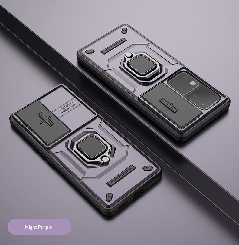 Mobile Phone Case For Vivo V60 Combat Bear With Sliding Stand_voghion.com