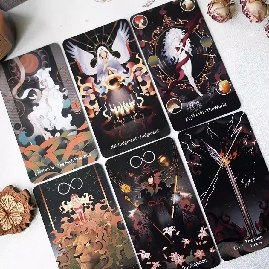 Jogo de cartas tarot globe trotter starry night clássico 78_voghion.com