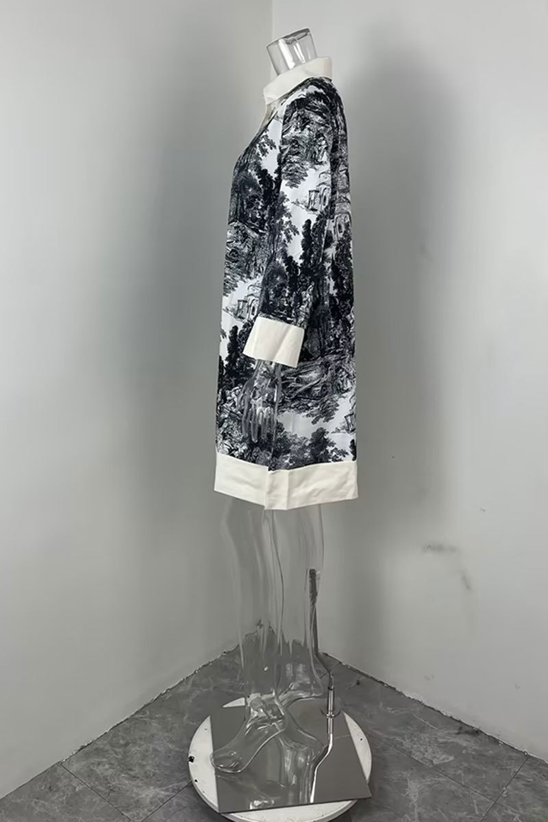 Elegant dames overhemdjurk in losse inktstijl_voghion.com