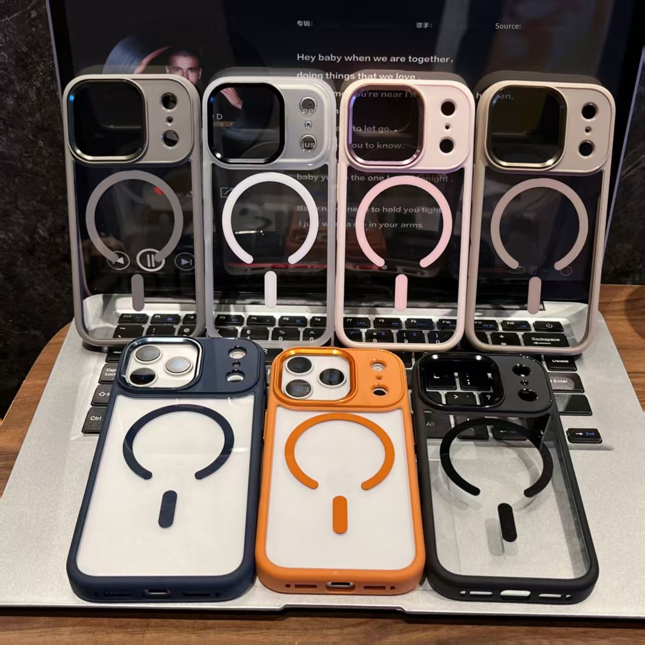 Capa magnética para iphone 17 pro e 17 pro max transparente_voghion.com