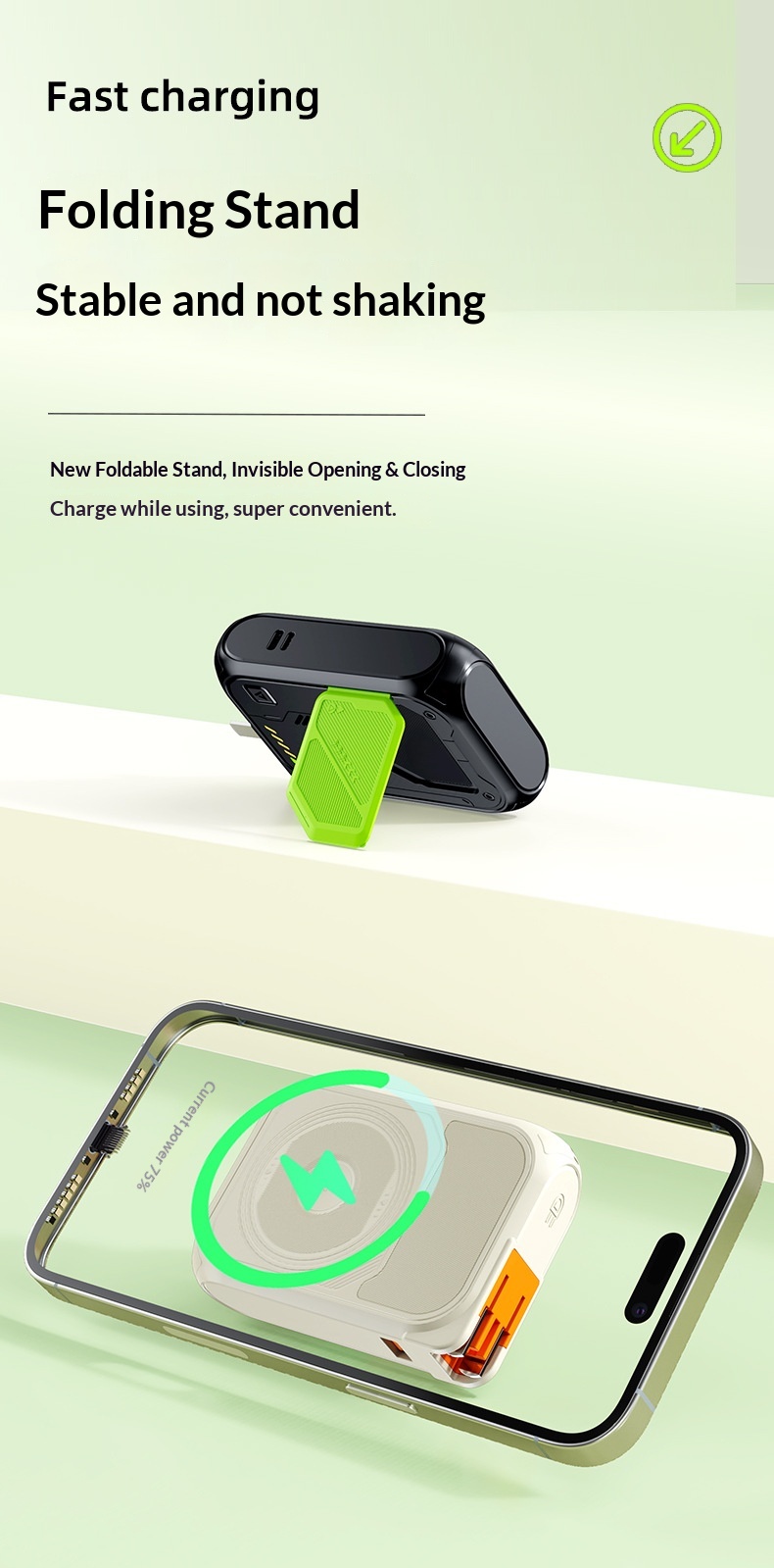 Magnetic Power Bank 20000mah With Super Fast Charging And Ac Plug_voghion.com