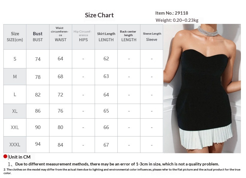 2026 Spring New Women's Clothing European And American Cross-Border Dress Elegant Chanel-Style Strapless Gown Pleated_voghion.com