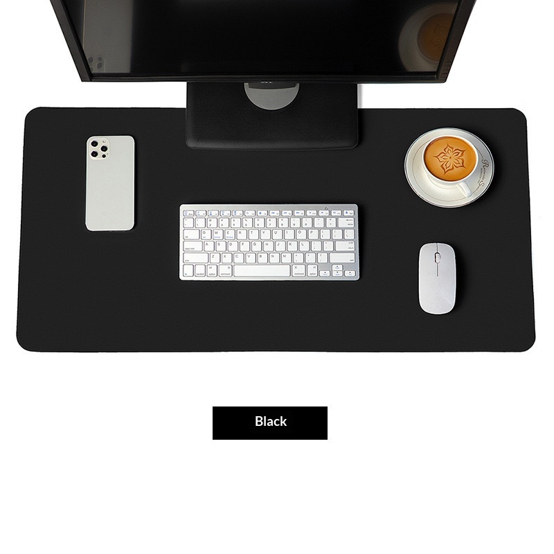 Double-sided Leather Desk Mat And Keyboard Mouse Pad For Office_voghion.com