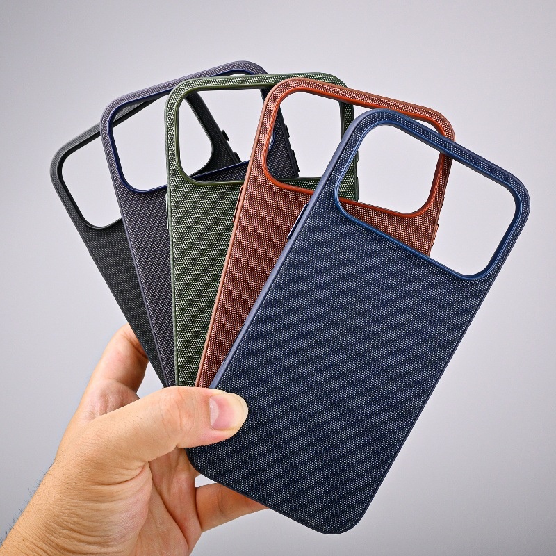 New Compatible With IPhone 17 Pro/Max Tech Fabric Phone Case Camera Control Magnetic Cloth Texture Style_voghion.com