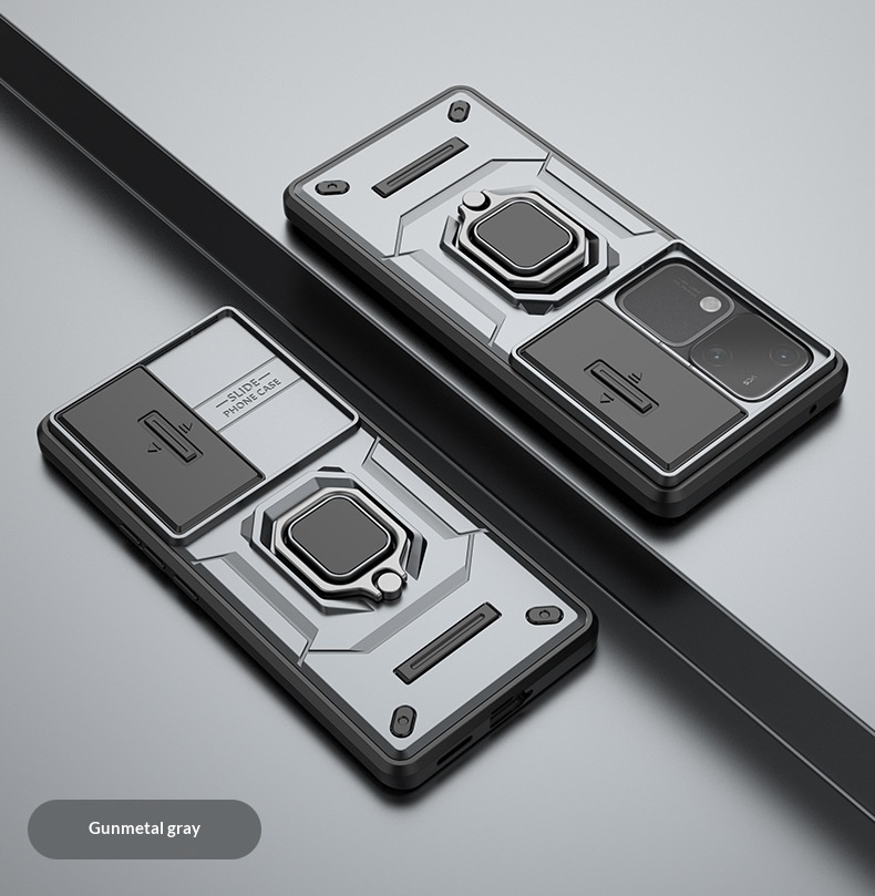 Mobile Phone Case For Vivo V60 Combat Bear With Sliding Stand_voghion.com