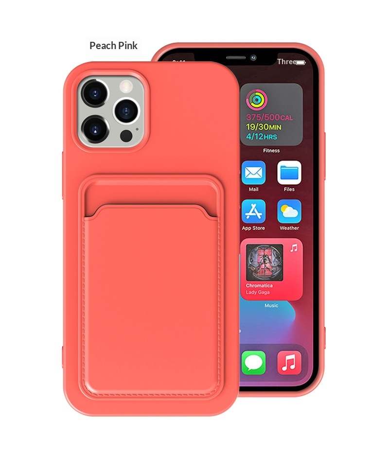Iphone Case With Card Holder Liquid Silicone Full Coverage_voghion.com