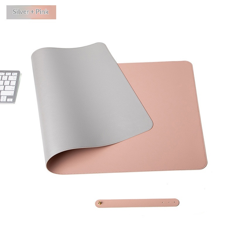 Double-sided Leather Desk Mat And Keyboard Mouse Pad For Office_voghion.com