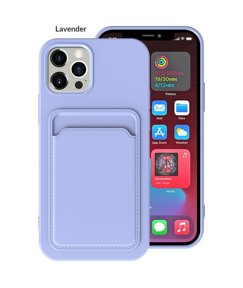 Iphone Case With Card Holder Liquid Silicone Full Coverage_voghion.com