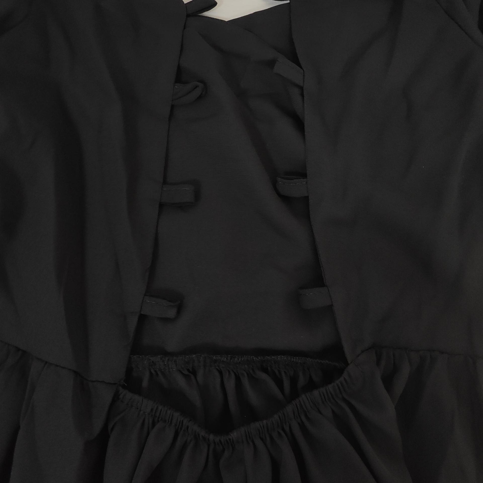 Women's V-neck Pleated Dress Sexy Elegant Solid Colour Plus Size_voghion.com