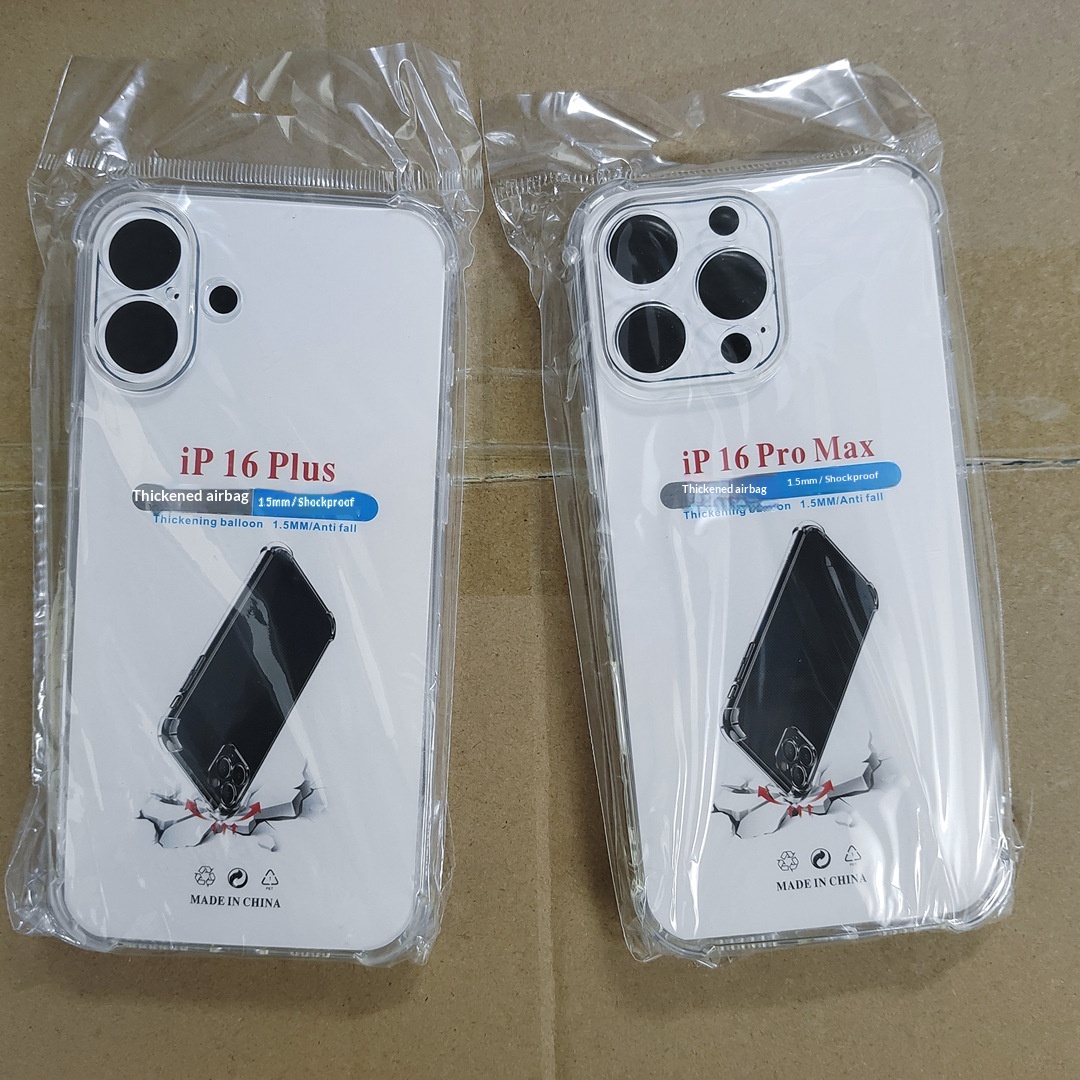 Adatto per IPHONE 17, custodia per telefono anti-caduta con fori precisi, anti-caduta a quattro angoli, bordo dritto trasparente_voghion.com