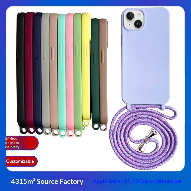 Neck Compatible IPhone 13 15 16 Phone Case With Lanyard Crossbody Strap_voghion.com