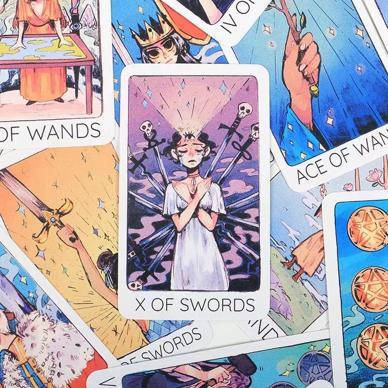 lil Globe Trotter Britts Third Eye Tarotkarten in Standardgröße – Großhandel für Karten- und Brettspiele_voghion.com