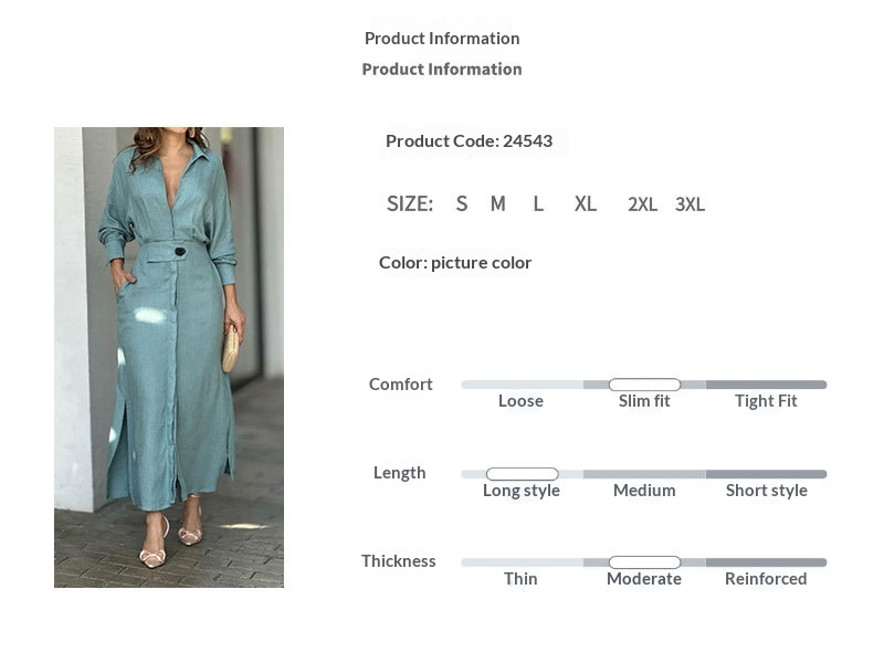 Elegant Women's Dress With Collared Waist-cinching Design_voghion.com