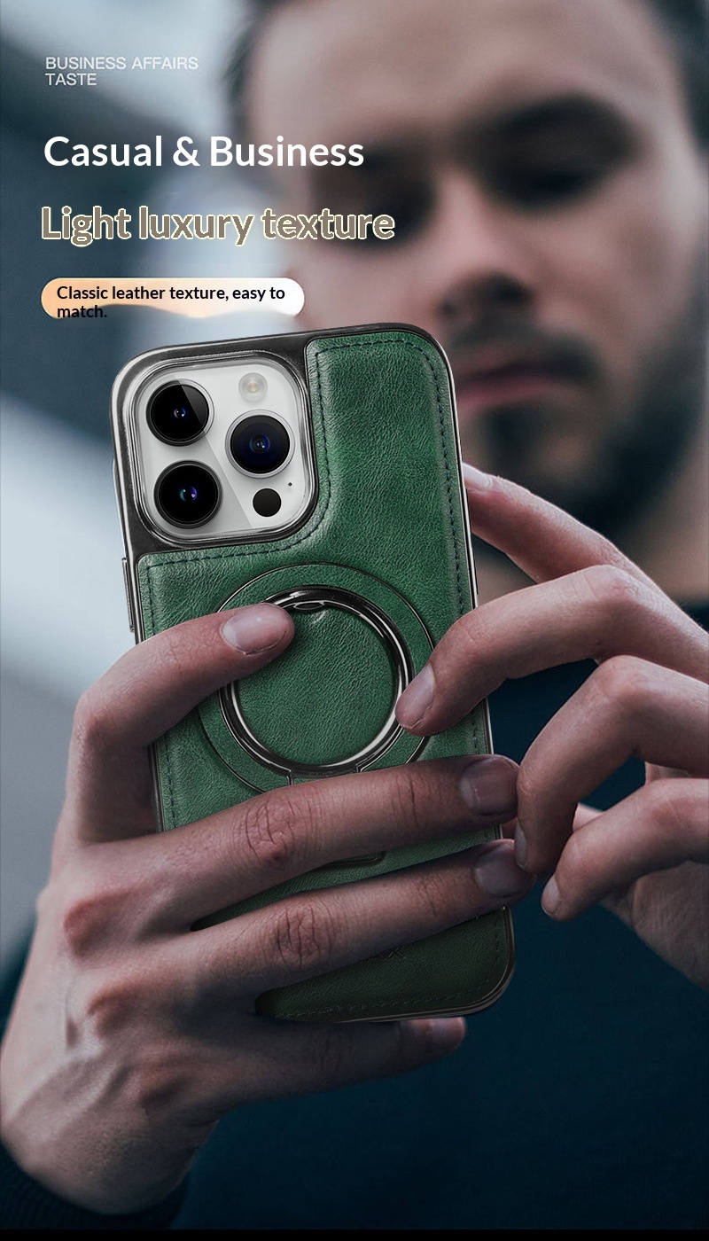 RMBMAX Compatible IPhone 17 Magnetic Phone Case 16 Pro Max Electroplated Stand Protective Cover_voghion.com