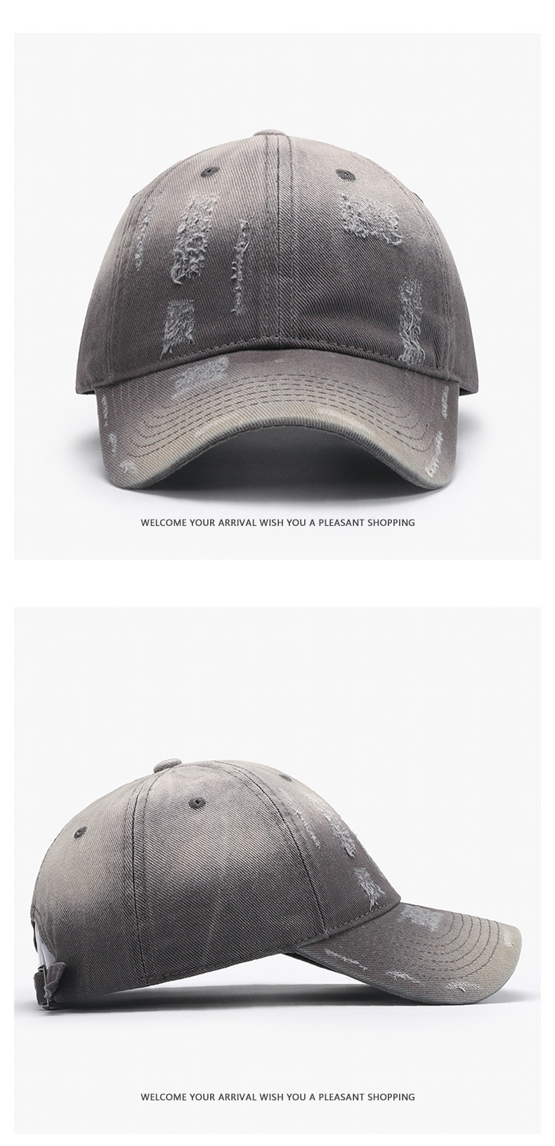 Distressed mjuk baseballkeps med gradient för herrar_voghion.com