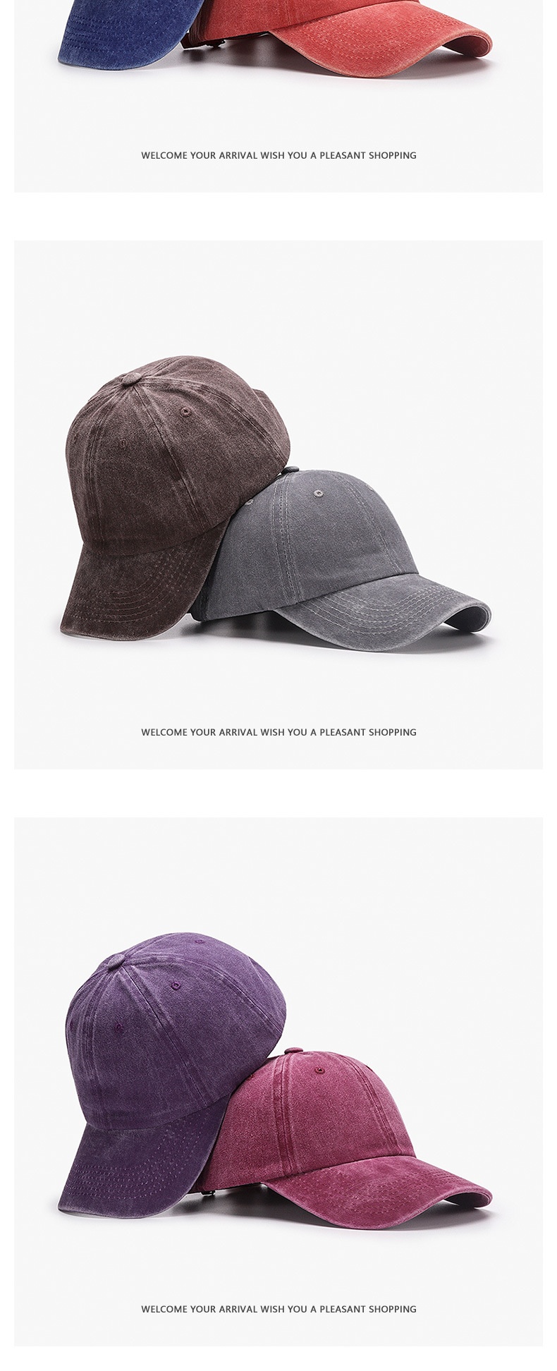 Tor Zur Wildnis Washed Coated Plain Brim Embroidery Sunshade Cap Custom Versatile Simple Retro Unisex Baseball Hat_voghion.com