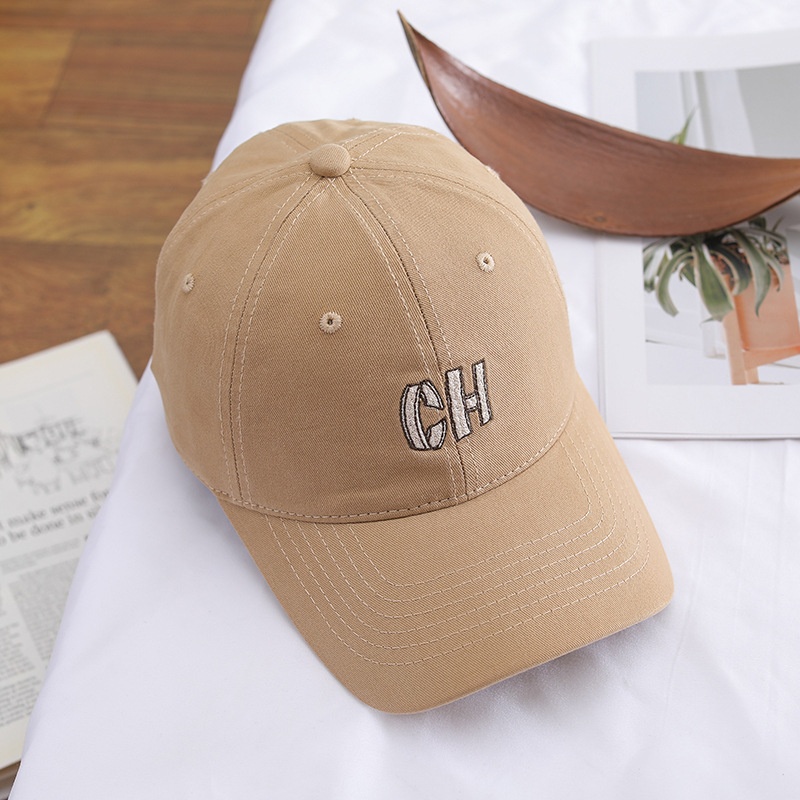 Embroidered Letter Baseball Cap Versatile Duckbill Sun Hat_voghion.com