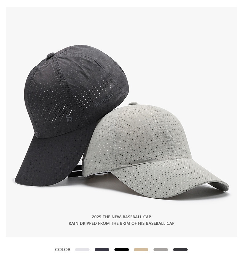 Quick Dry Baseball Cap Sun Protection Visor Hat Breathable Unisex_voghion.com