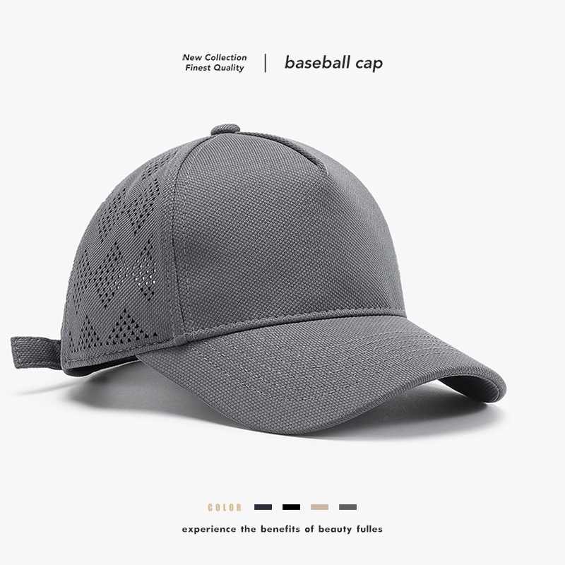 Baseball Cap Breathable Quick-dry Mesh Duckbill For Outdoor_voghion.com