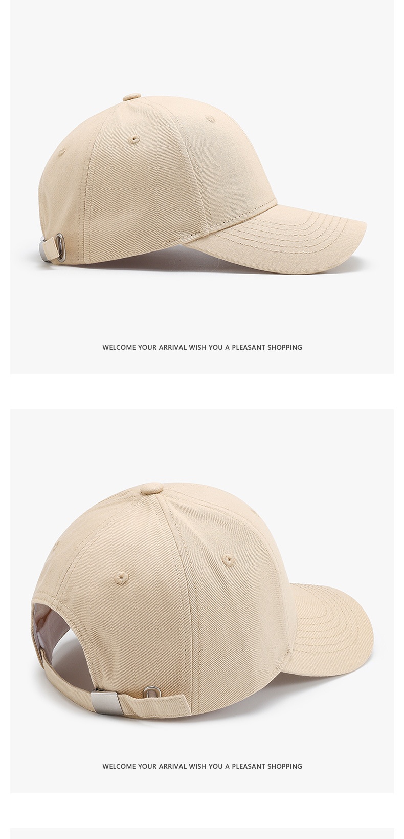 Baseball Cap Plain Solid Color Duckbill Hat Sun Protection Unisex_voghion.com