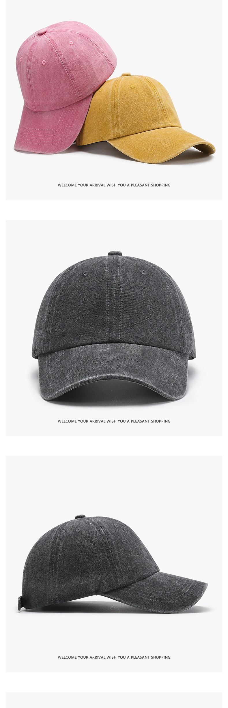 Duckbill Cap Women Retro Style Plain Baseball Cap Spring Summer_voghion.com