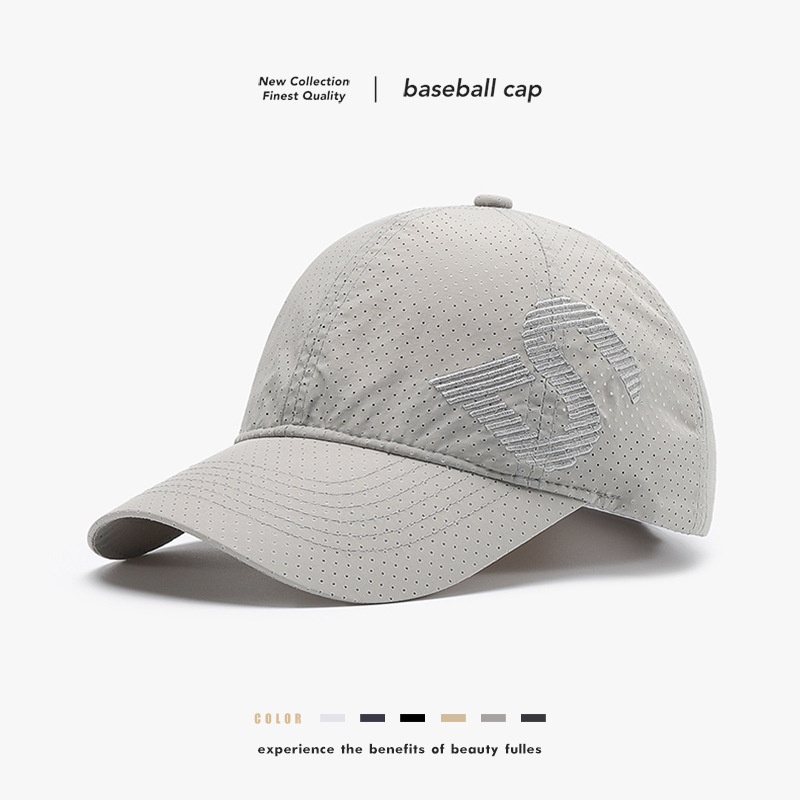 Tor Zur Wildnis Summer S Perforated Quick-Dry Men's Large Head Circumference Baseball Sunshade Sun Protection Outdoor Soft Top Women's_voghion.com