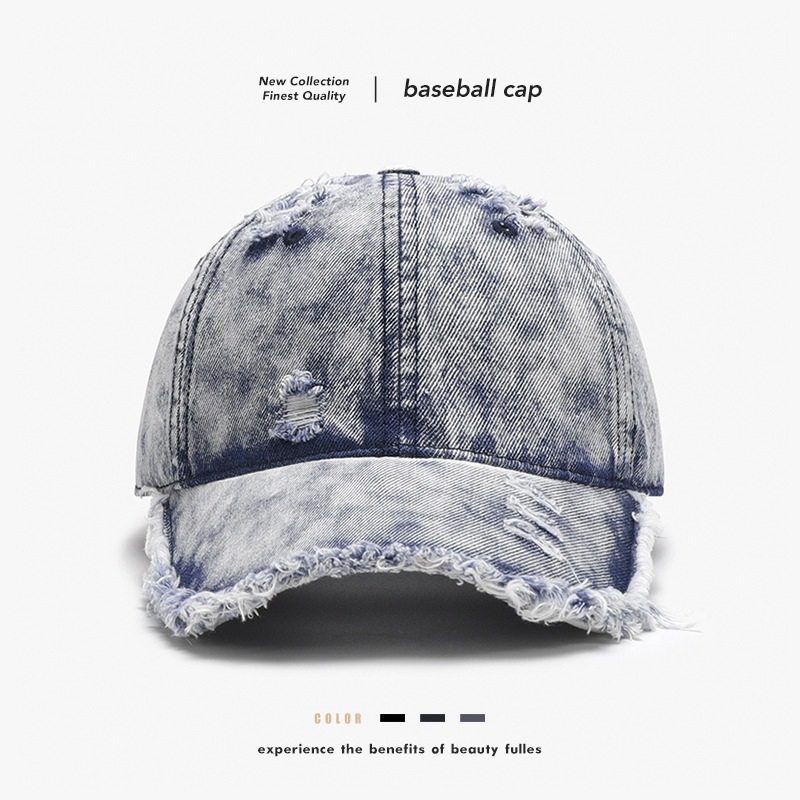 Tor Zur Wildnis New Versatile Distressed Soft Top High-End Men's Baseball Women's Outdoor Student Sunshade Duckbill Cap Wholesale_voghion.com