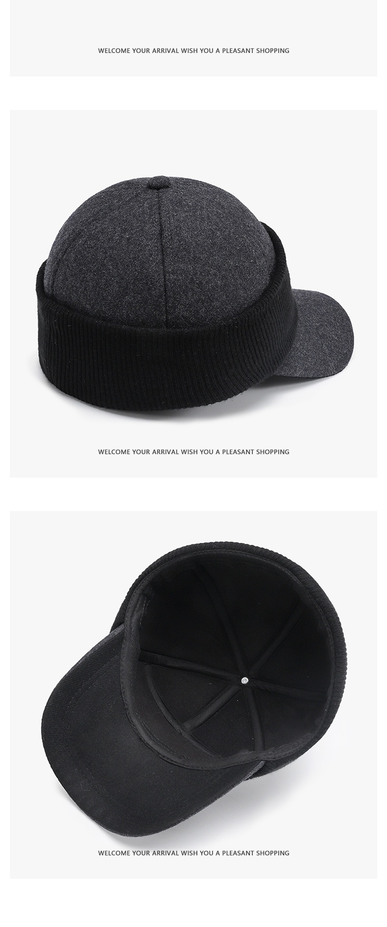 Winter Warm Baseball Cap For Elderly Men With Face Protection_voghion.com