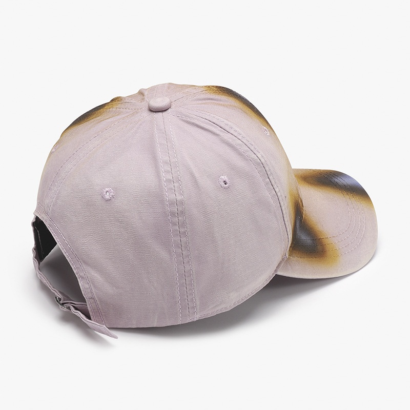 Tor Zur Wildnis Cross-Border New Xiyin Soft Color-Block Washed Men's Baseball Outdoor Round Top Sunshade Women's Duckbill Cap_voghion.com