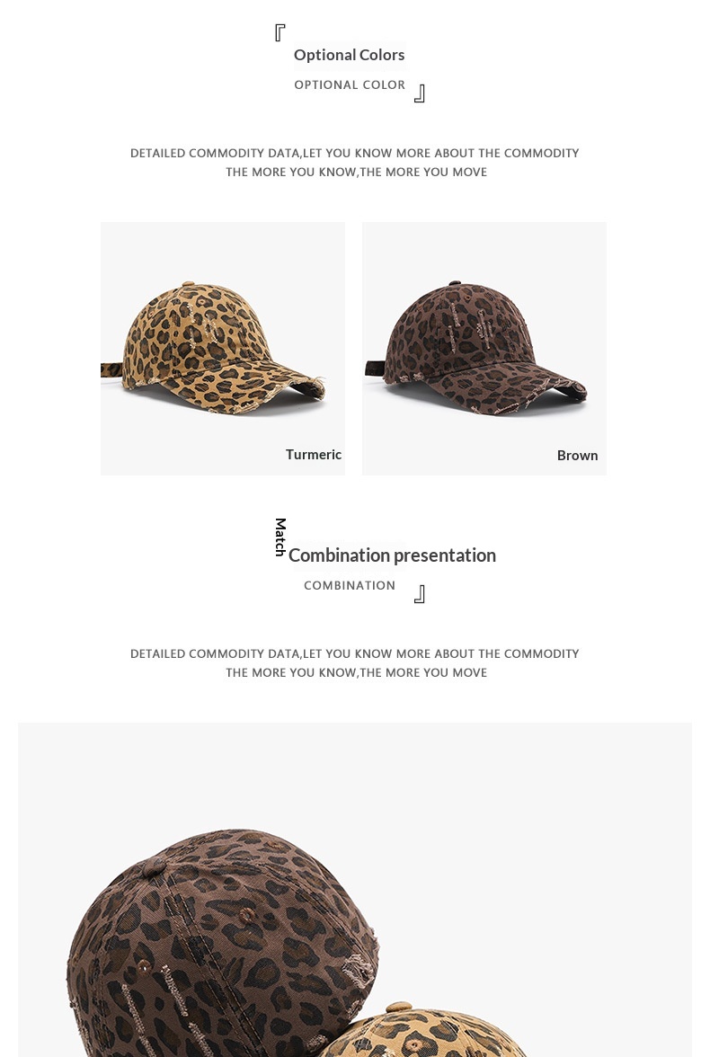 Leopardmintás baseball sapka nőknek vintage stílusú_voghion.com