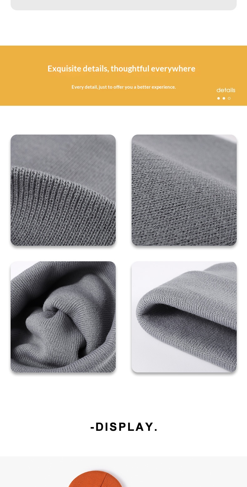 Gorro de lã quente de inverno com proteção de ouvido_voghion.com